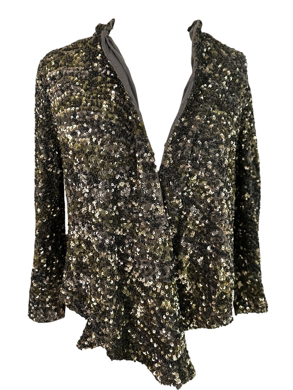 Haute Hippie Metallic Sequin Blazer NEW M